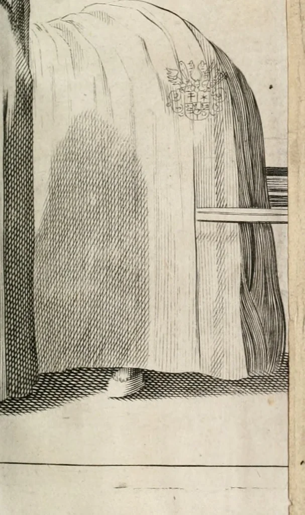 An illustration from Vita post vitam, 1662, leaf 48