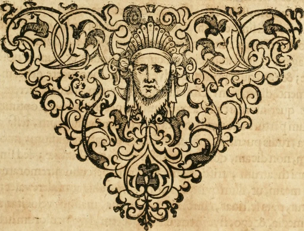 An illustration from Vita post vitam, 1662, leaf 586
