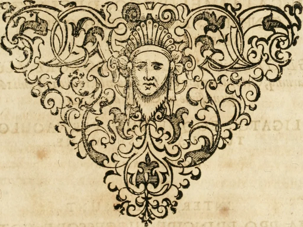 An illustration from Vita post vitam, 1662, leaf 726