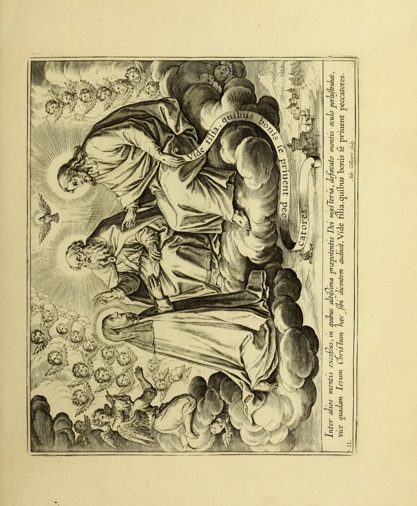 An illustration from Vita S. Virginis Teresiæ a Iesv : ordinis carmelitarvm excalceatorvm piae restavratricis, 1630, leaf 25