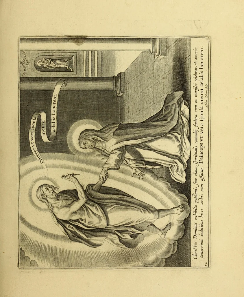 An illustration from Vita S. Virginis Teresiæ a Iesv : ordinis carmelitarvm excalceatorvm piae restavratricis, 1630, leaf 29