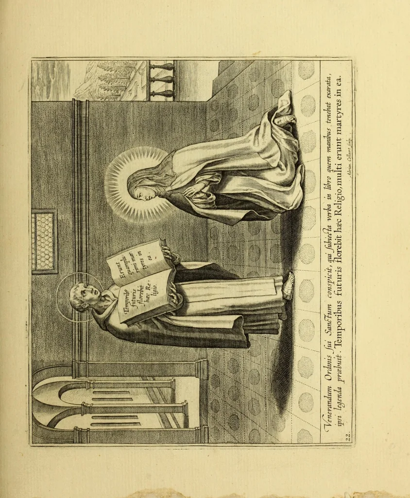 An illustration from Vita S. Virginis Teresiæ a Iesv : ordinis carmelitarvm excalceatorvm piae restavratricis, 1630, leaf 47