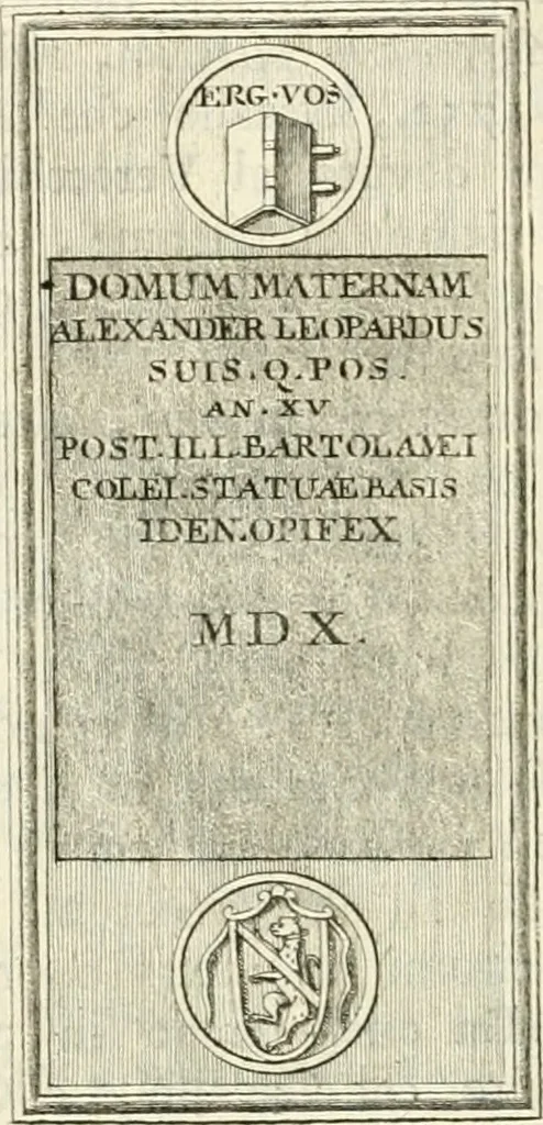 An illustration from Vite dei più celebri architetti, e scultori veneziani che fiorirono nel secolo decimosesto, 1778, leaf 131