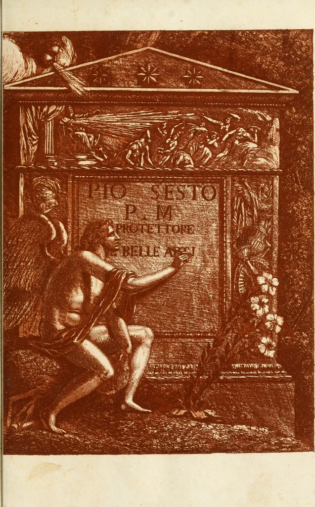 An illustration from Vite dei pittori antichi greci e latini, 1795, leaf 10
