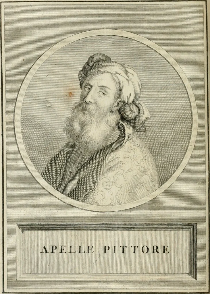 An illustration from Vite dei pittori antichi greci e latini, 1795, leaf 145