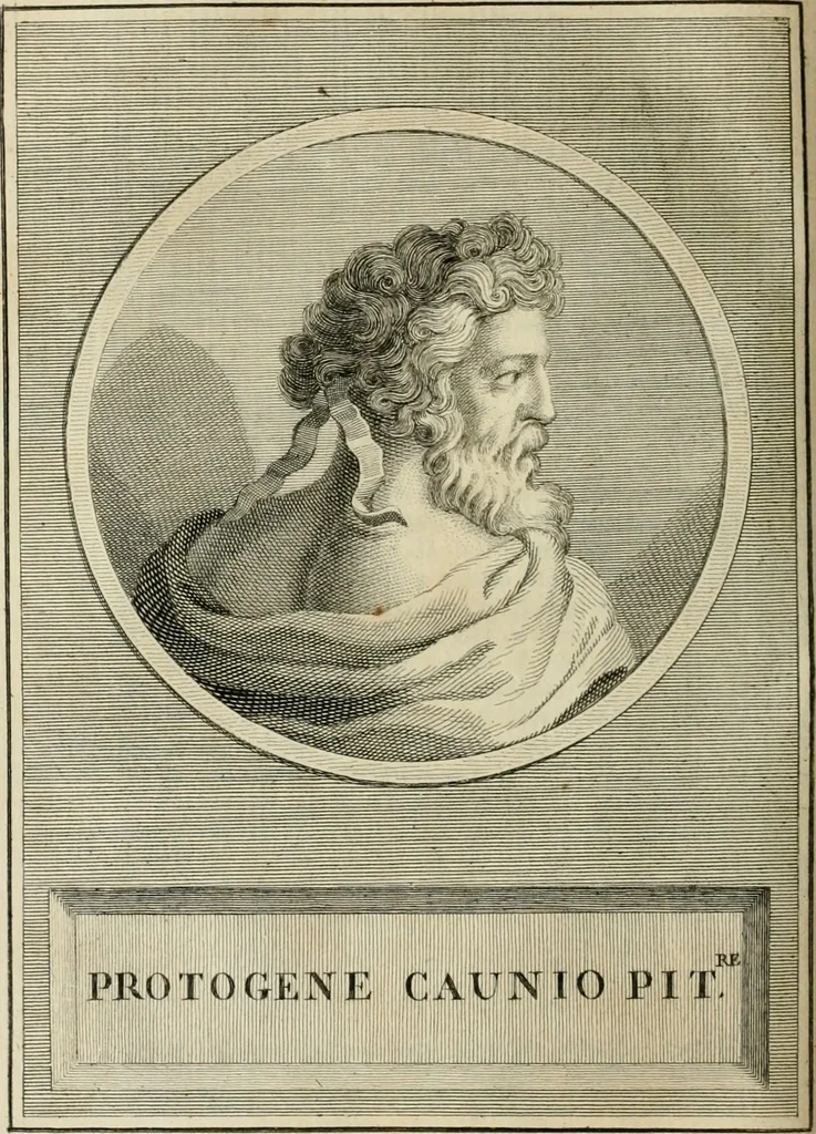 An illustration from Vite dei pittori antichi greci e latini, 1795, leaf 225