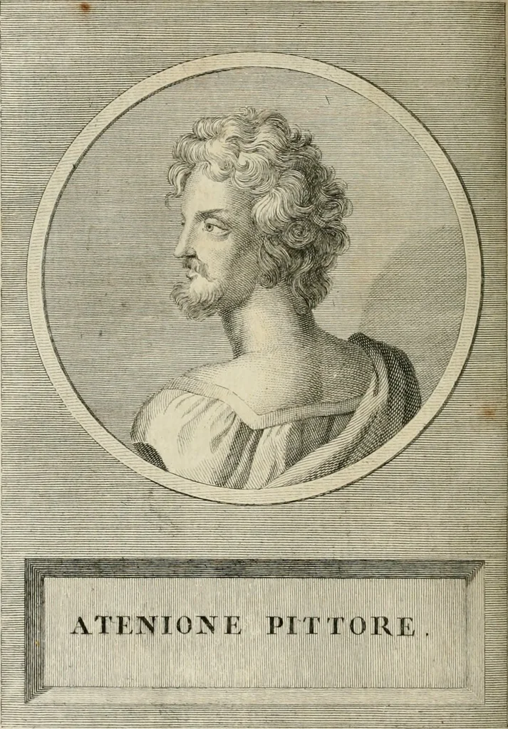 An illustration from Vite dei pittori antichi greci e latini, 1795, leaf 315