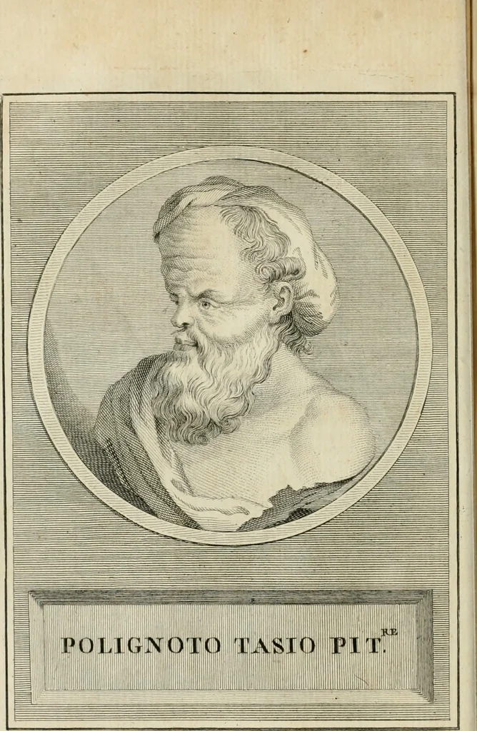 An illustration from Vite dei pittori antichi greci e latini, 1795, leaf 45