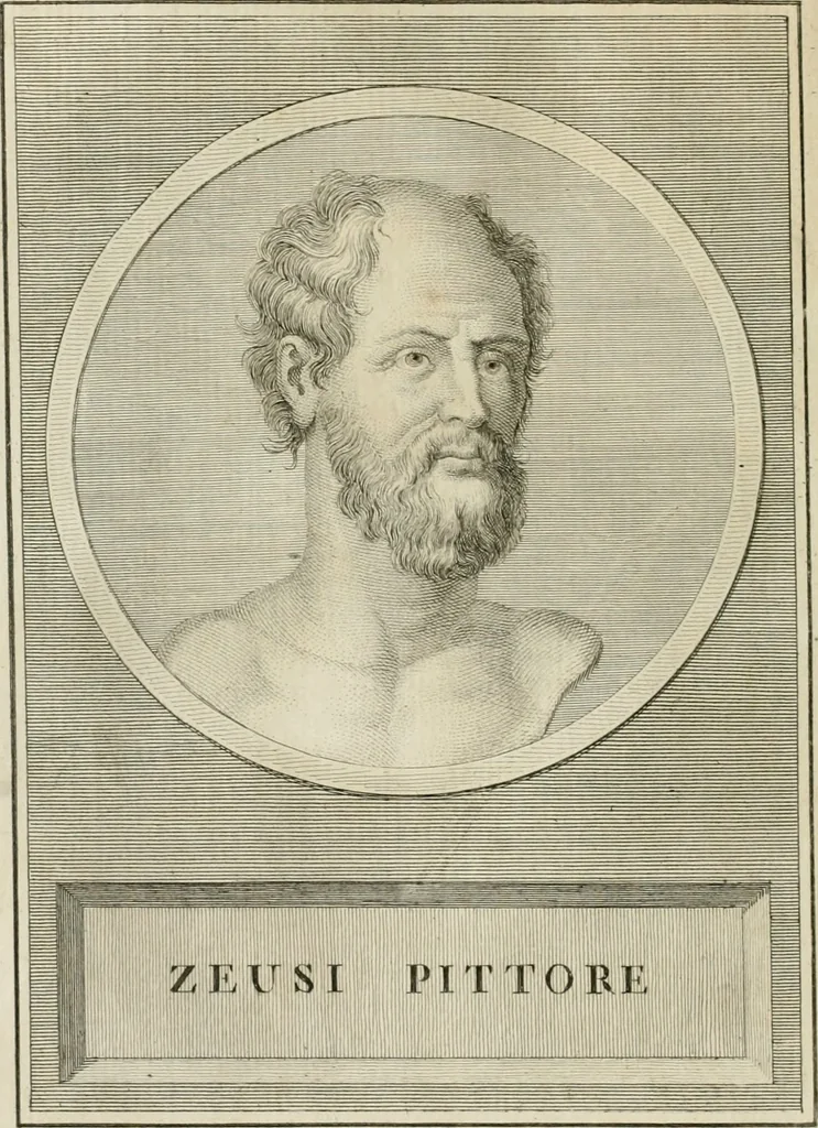 An illustration from Vite dei pittori antichi greci e latini, 1795, leaf 63