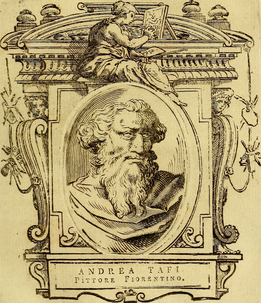 An illustration from Vite de più eccellenti pittori scultori ed architetti, 1767, leaf 306