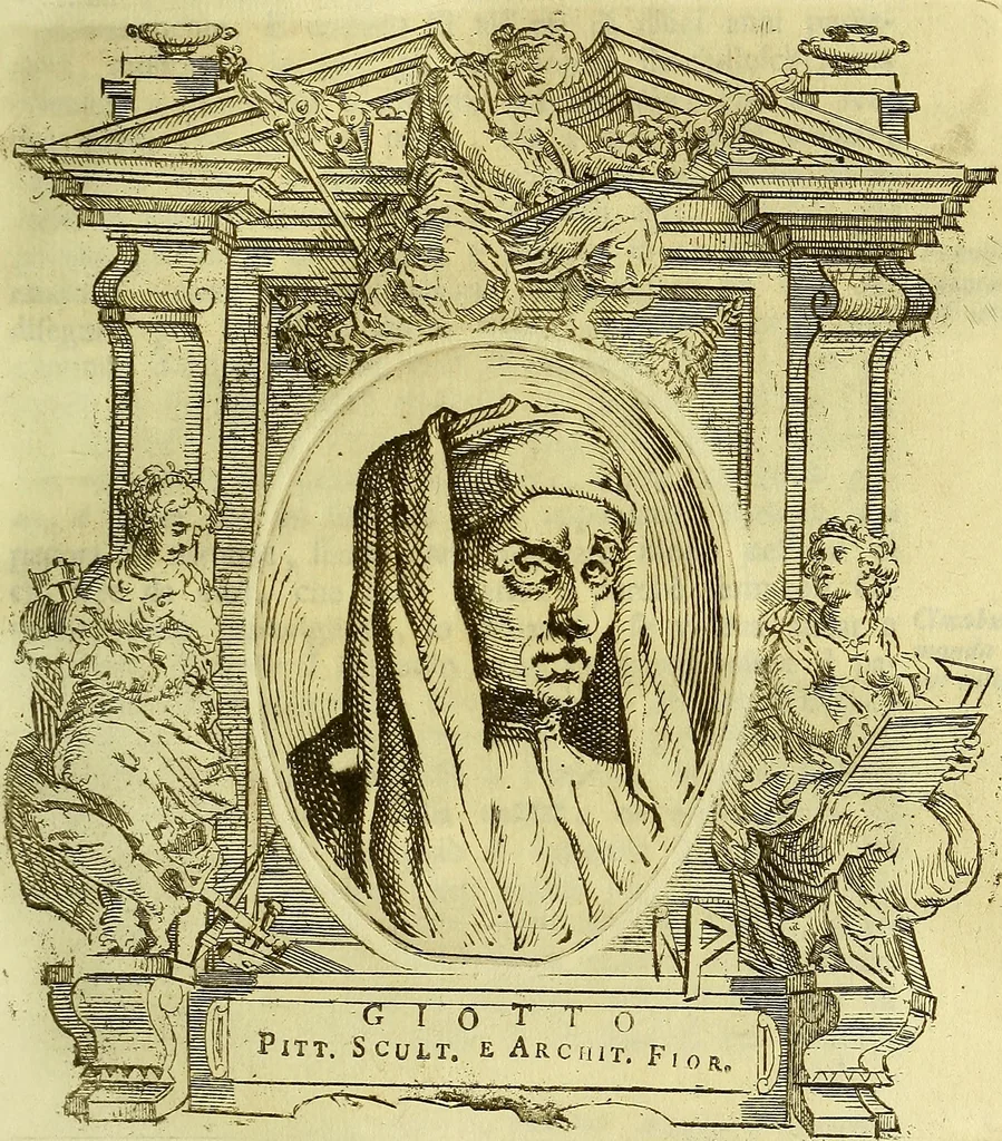 An illustration from Vite de più eccellenti pittori scultori ed architetti, 1767, leaf 334