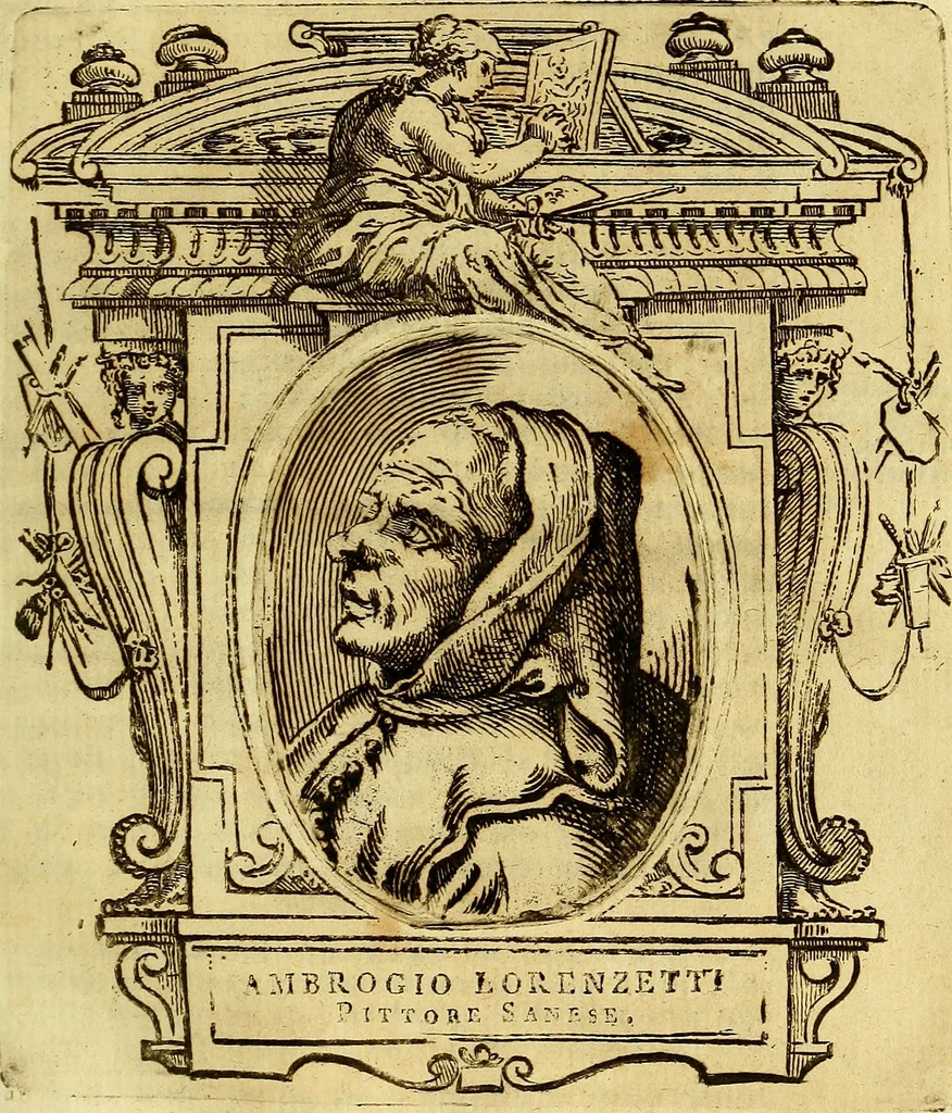 An illustration from Vite de più eccellenti pittori scultori ed architetti, 1767, leaf 438
