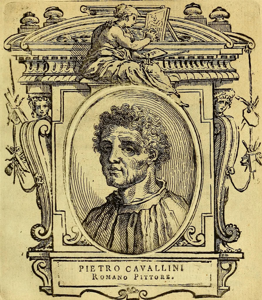 An illustration from Vite de più eccellenti pittori scultori ed architetti, 1767, leaf 444