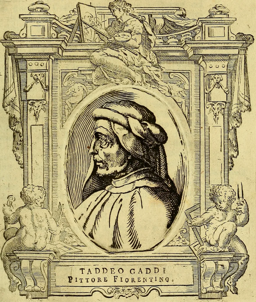 An illustration from Vite de più eccellenti pittori scultori ed architetti, 1767, leaf 466