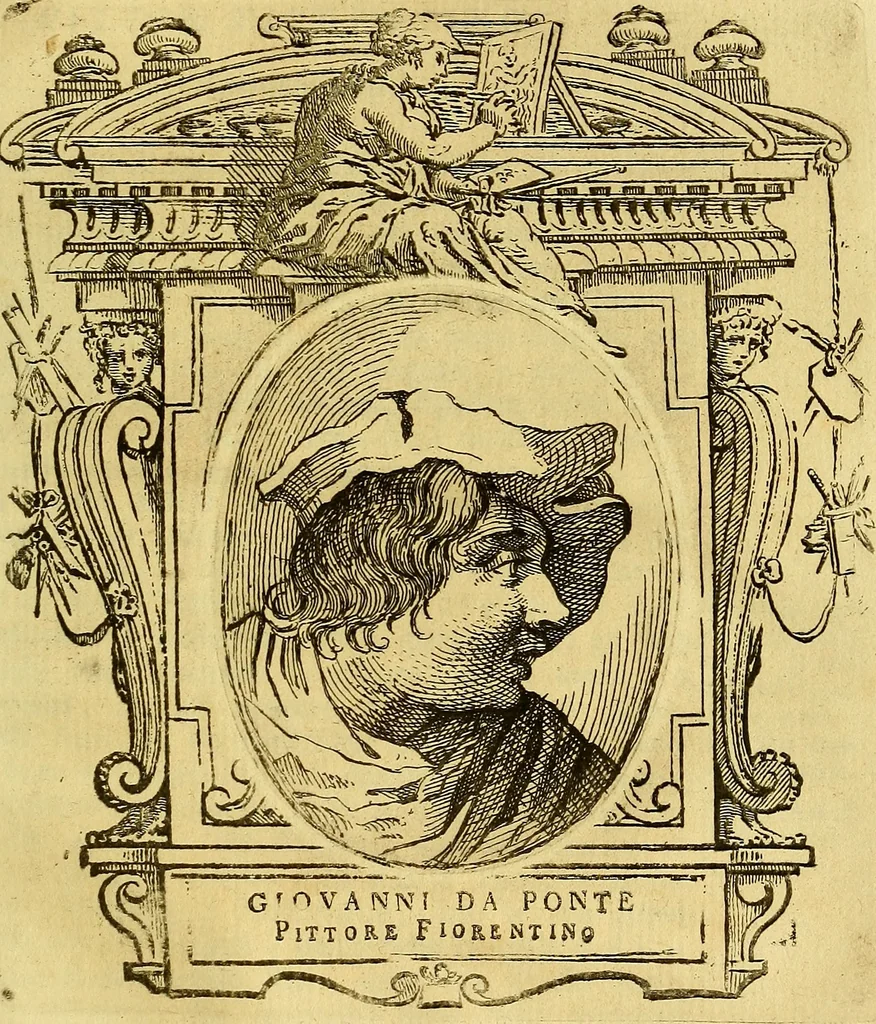 An illustration from Vite de più eccellenti pittori scultori ed architetti, 1767, leaf 506