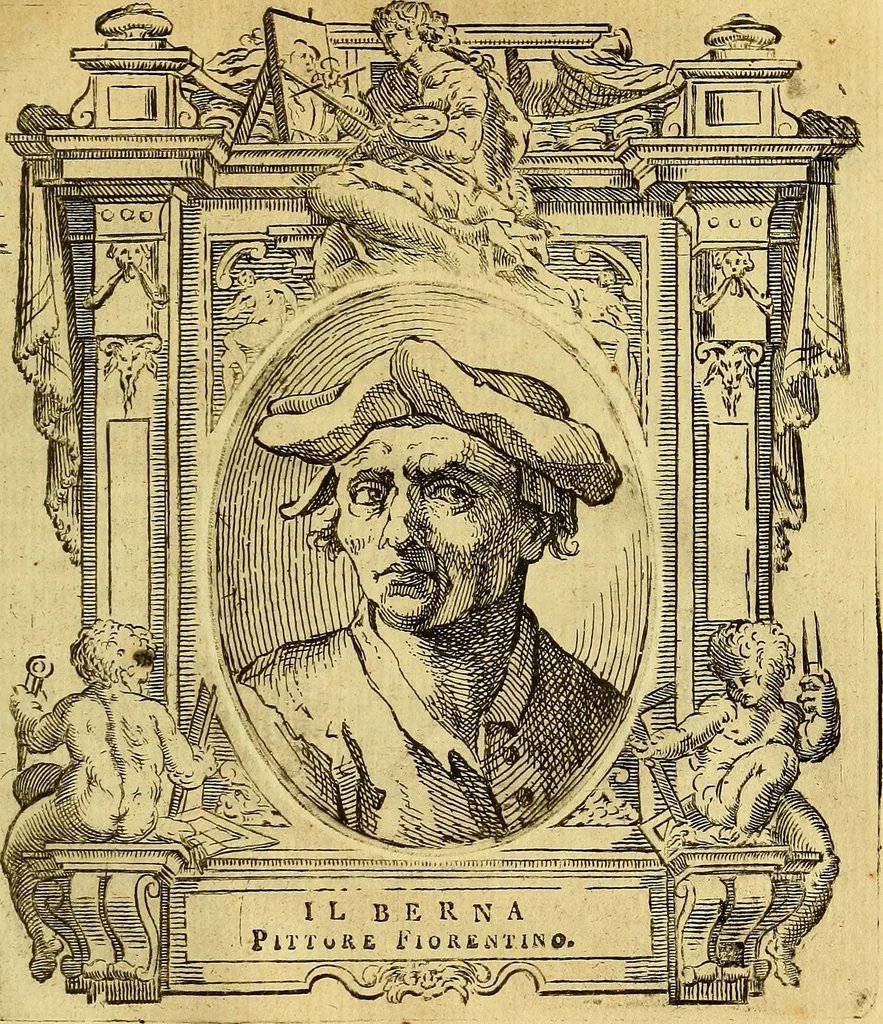 An illustration from Vite de più eccellenti pittori scultori ed architetti, 1767, leaf 522