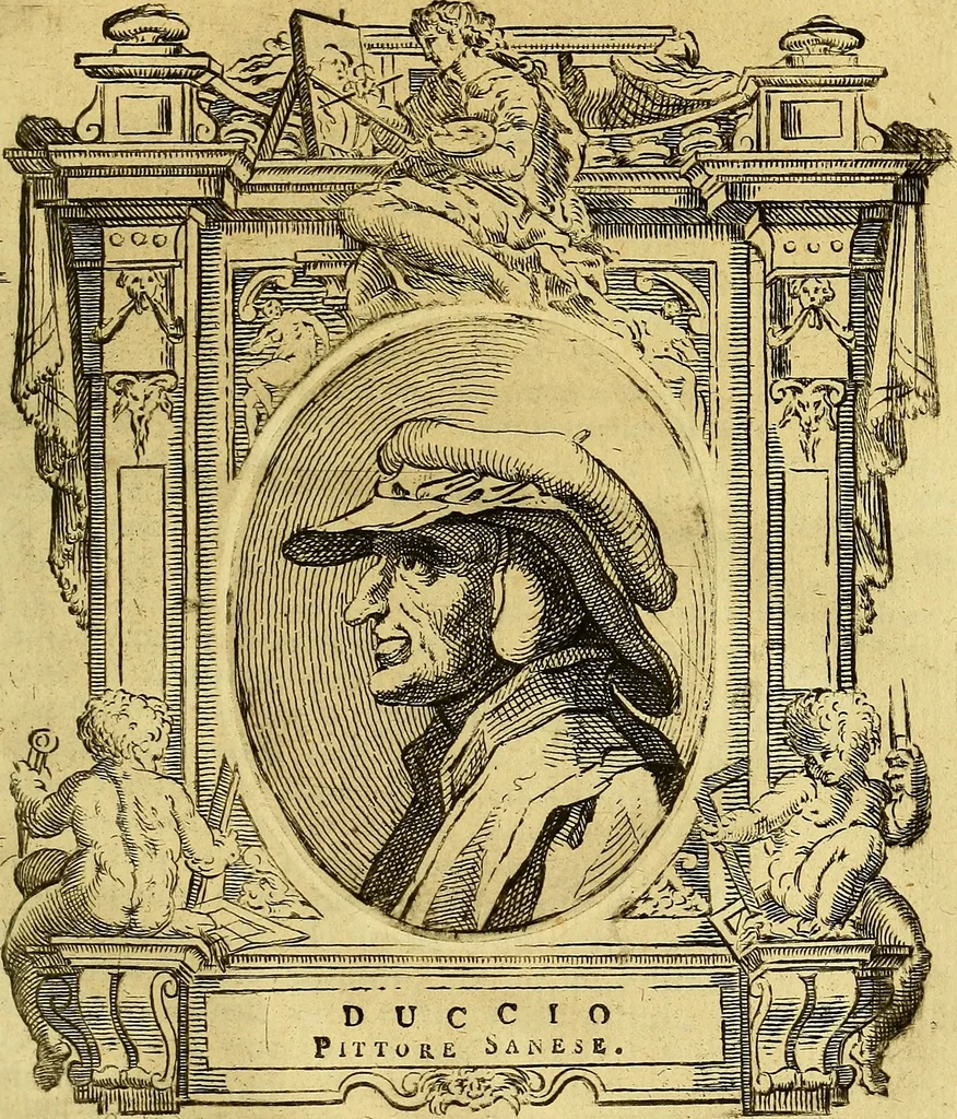 An illustration from Vite de più eccellenti pittori scultori ed architetti, 1767, leaf 528