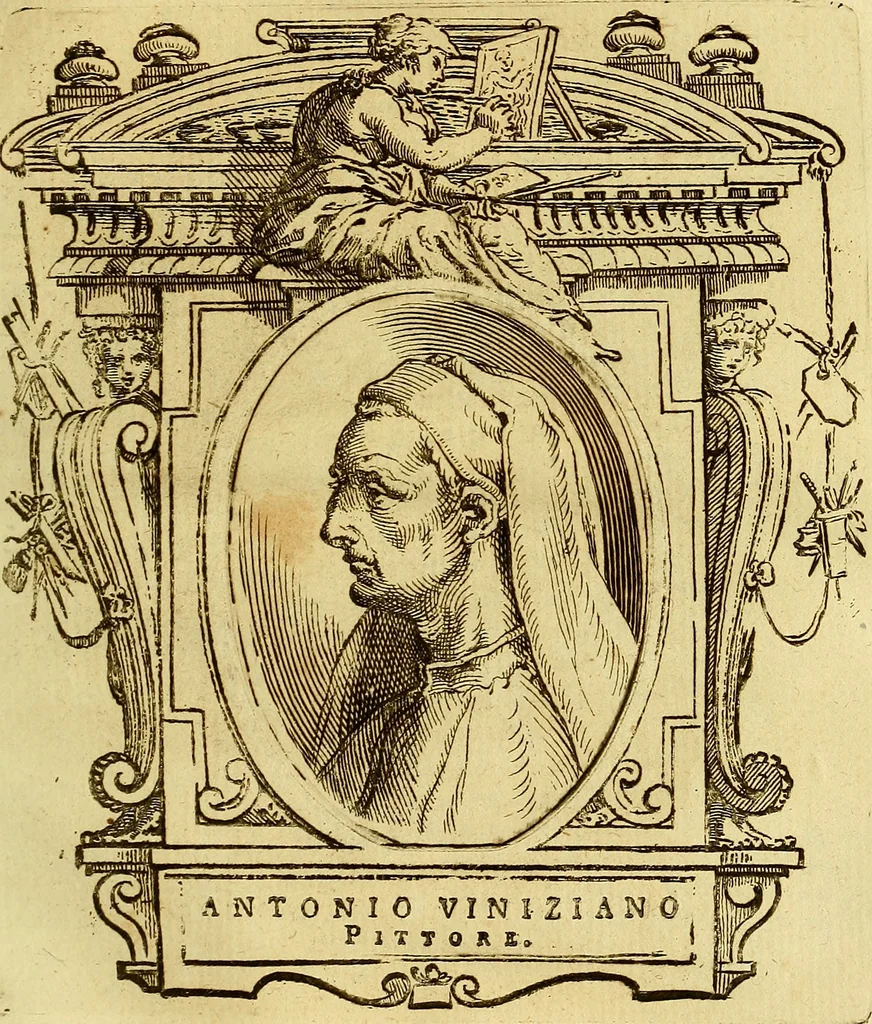 An illustration from Vite de più eccellenti pittori scultori ed architetti, 1767, leaf 534