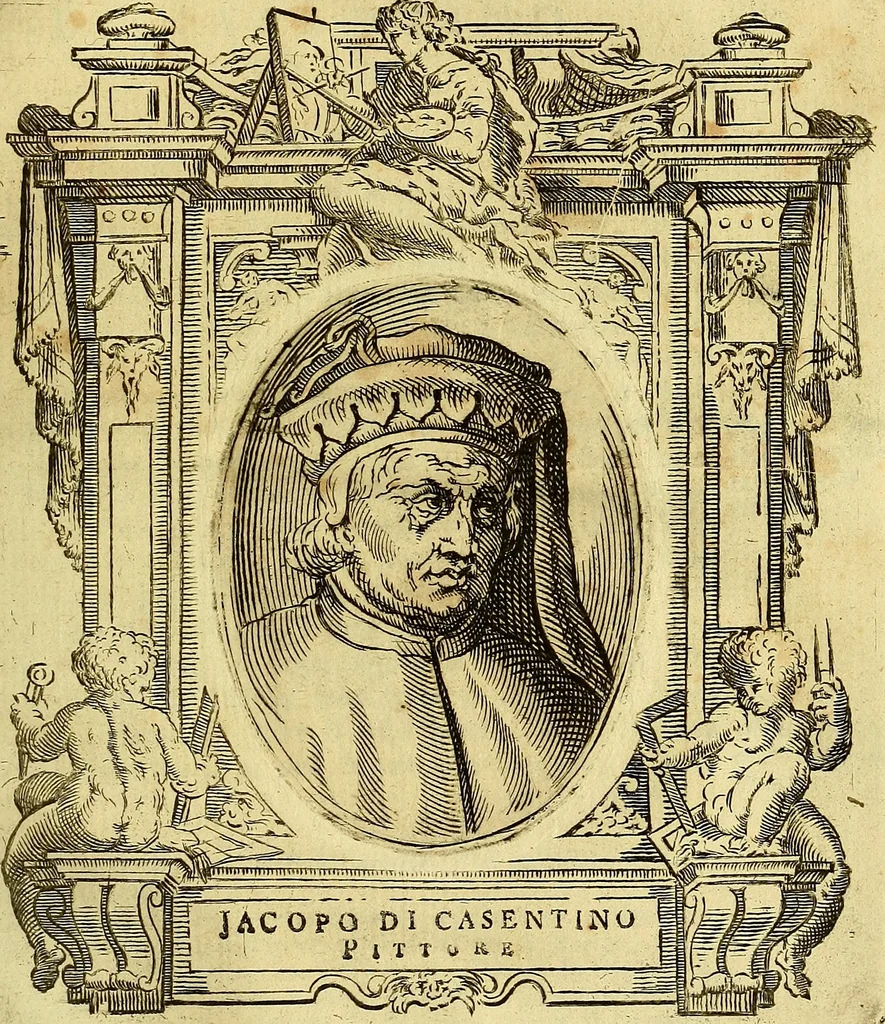 An illustration from Vite de più eccellenti pittori scultori ed architetti, 1767, leaf 542