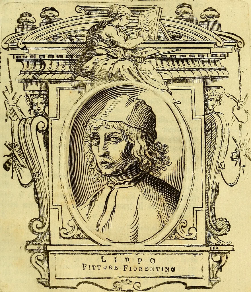 An illustration from Vite de più eccellenti pittori scultori ed architetti, 1767, leaf 576