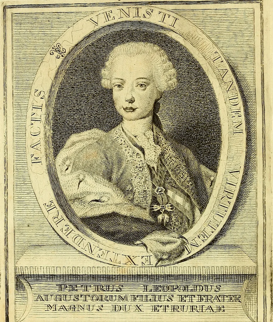An illustration from Vite de più eccellenti pittori scultori ed architetti, 1767, leaf 9