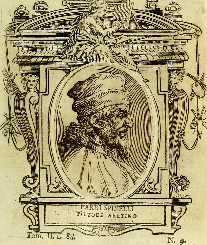 An illustration from Vite de più eccellenti pittori scultori ed architetti, 1767, leaf 110