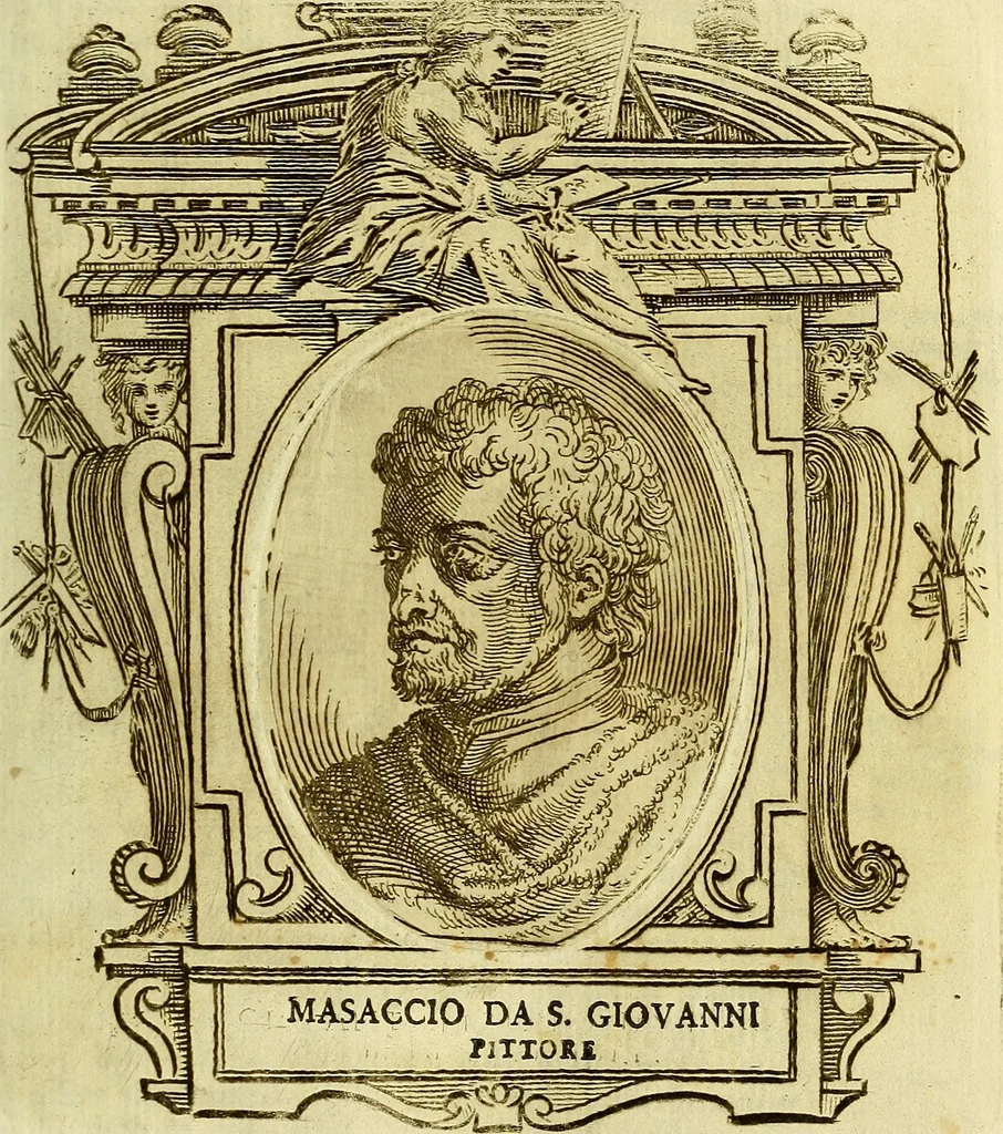 An illustration from Vite de più eccellenti pittori scultori ed architetti, 1767, leaf 122