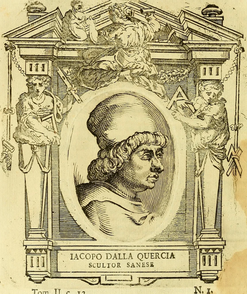 An illustration from Vite de più eccellenti pittori scultori ed architetti, 1767, leaf 19