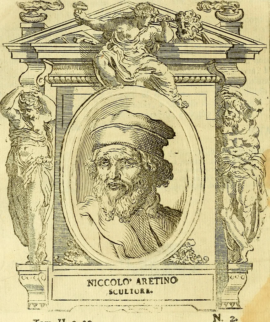 An illustration from Vite de più eccellenti pittori scultori ed architetti, 1767, leaf 31