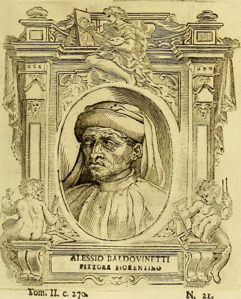 An illustration from Vite de più eccellenti pittori scultori ed architetti, 1767, leaf 316