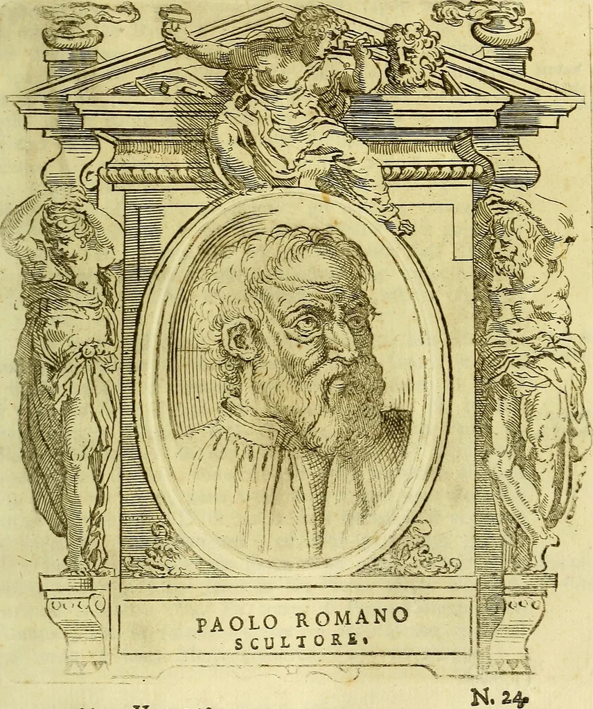 An illustration from Vite de più eccellenti pittori scultori ed architetti, 1767, leaf 344