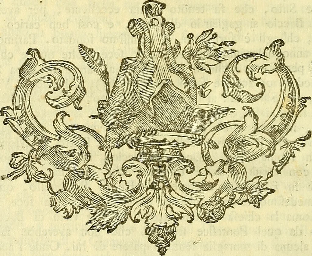 An illustration from Vite de più eccellenti pittori scultori ed architetti, 1767, leaf 349