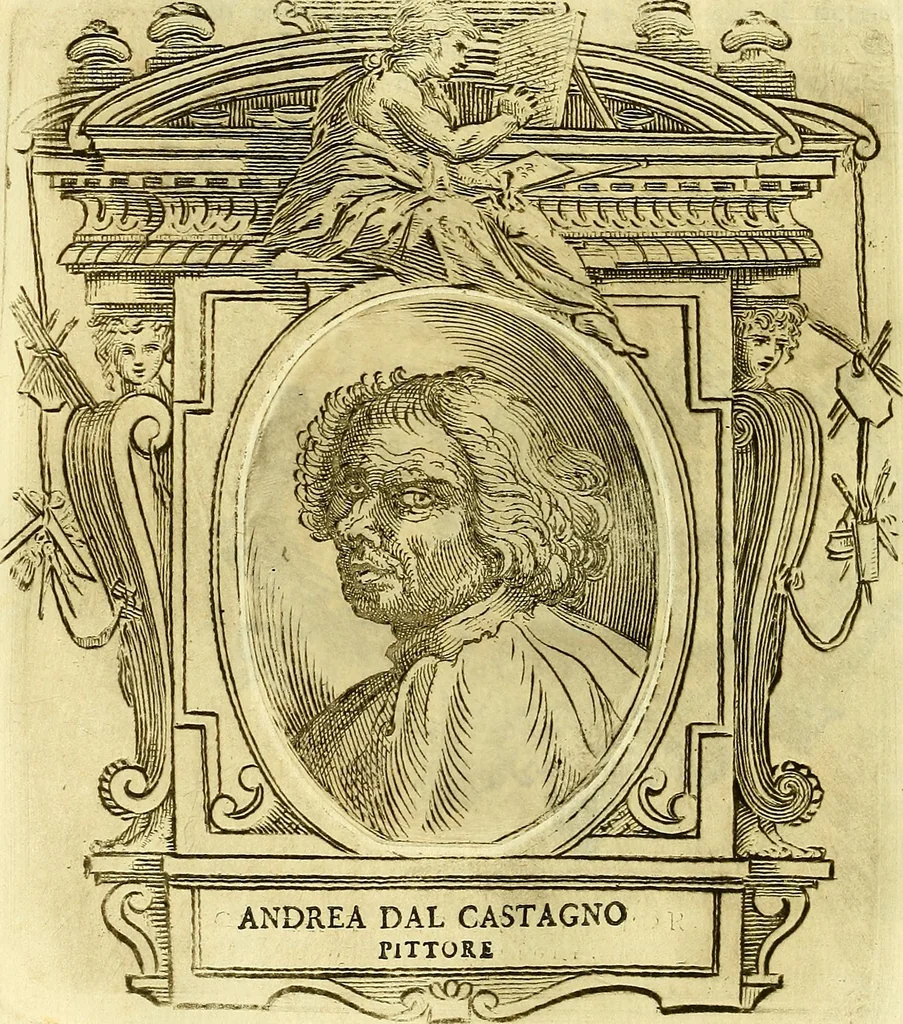 An illustration from Vite de più eccellenti pittori scultori ed architetti, 1767, leaf 351