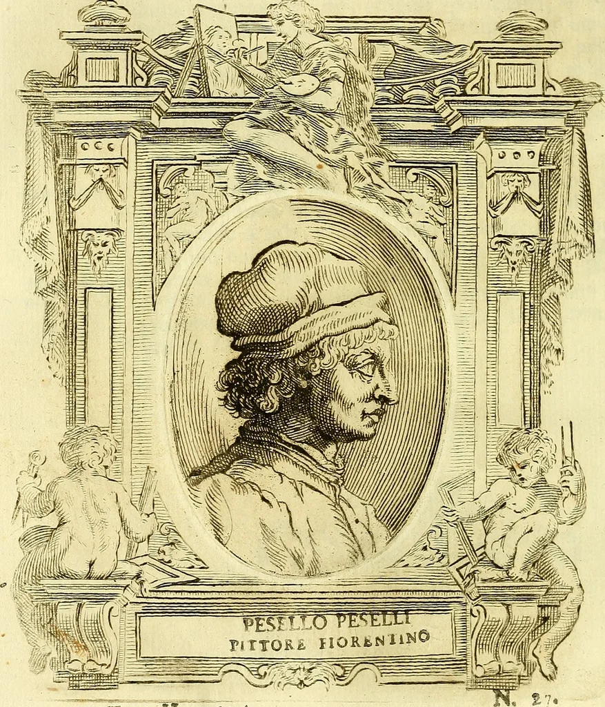 An illustration from Vite de più eccellenti pittori scultori ed architetti, 1767, leaf 373