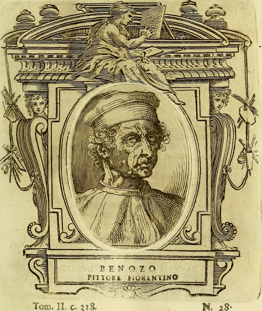 An illustration from Vite de più eccellenti pittori scultori ed architetti, 1767, leaf 378