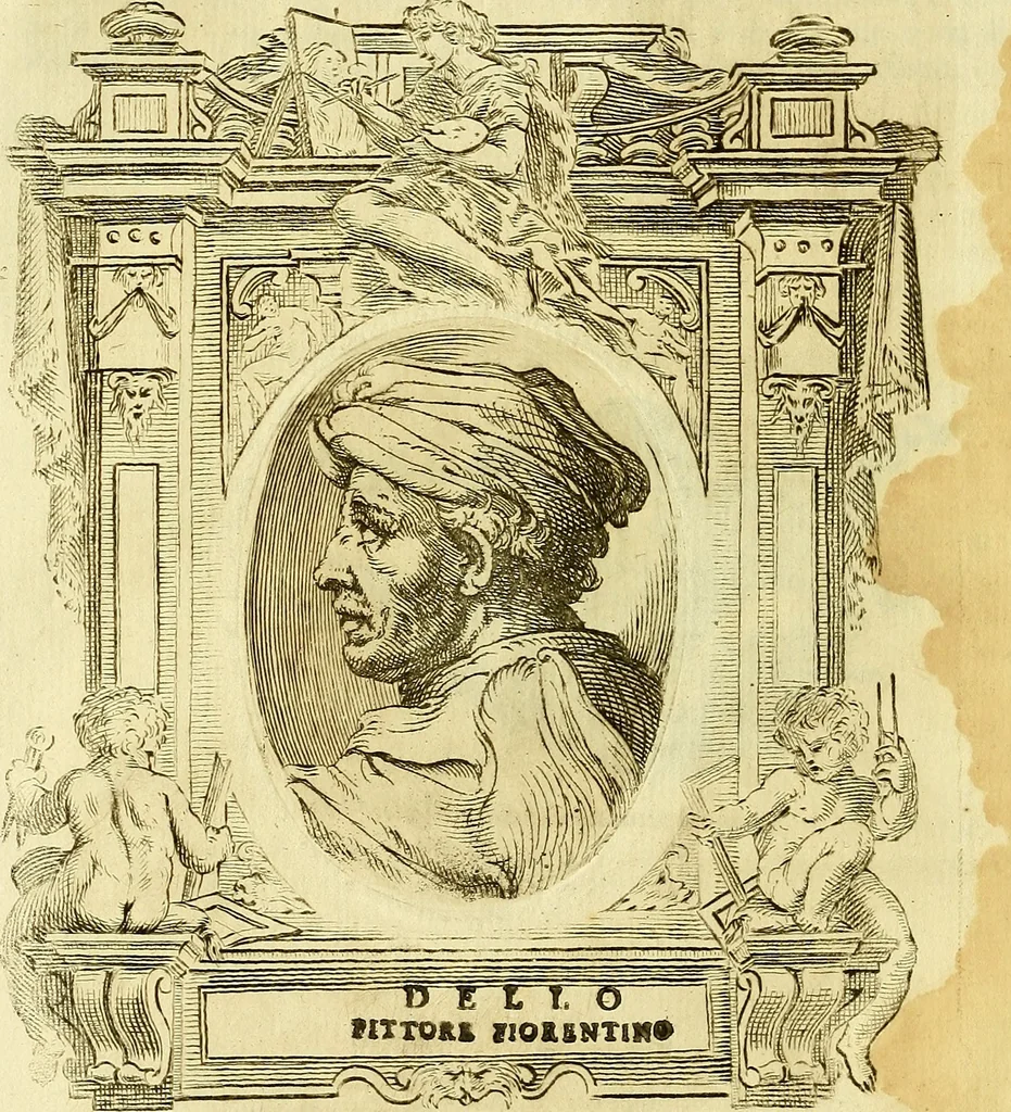 An illustration from Vite de più eccellenti pittori scultori ed architetti, 1767, leaf 39