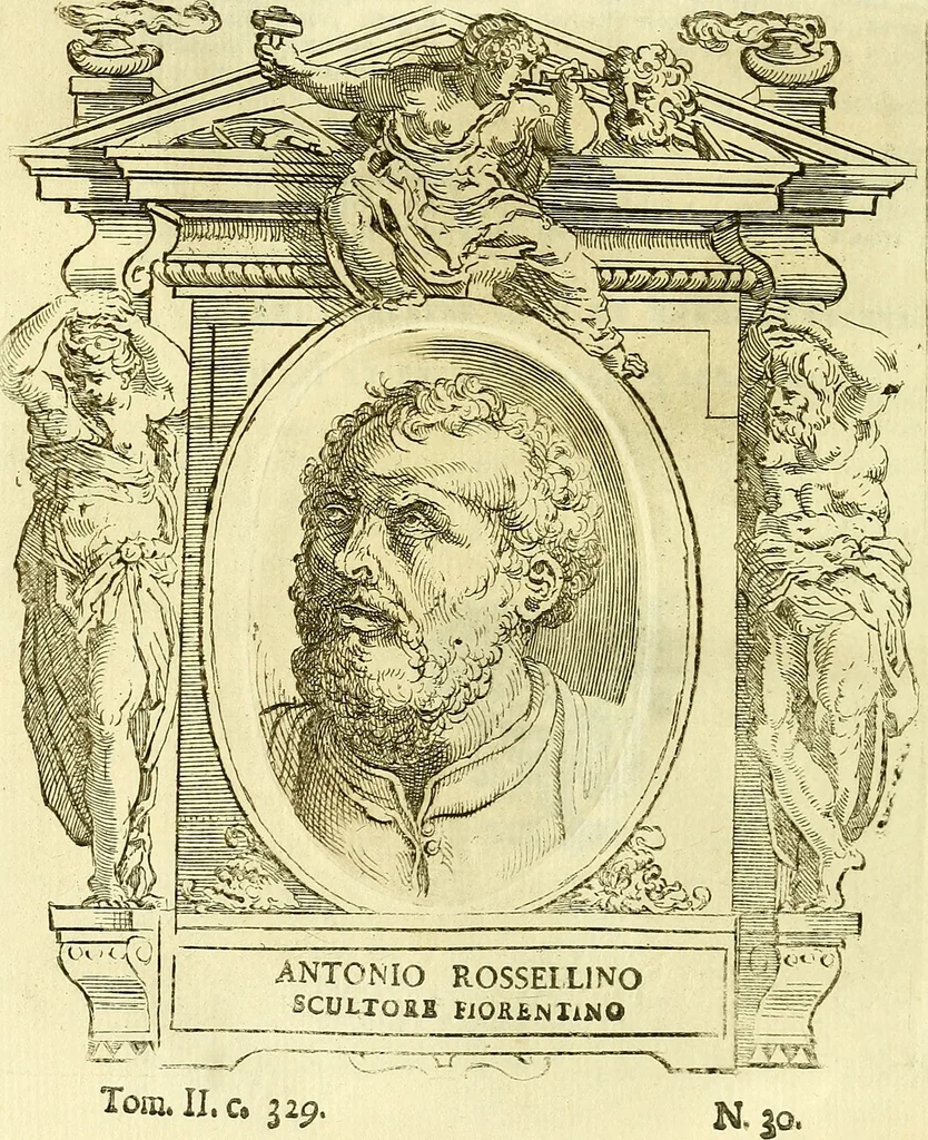 An illustration from Vite de più eccellenti pittori scultori ed architetti, 1767, leaf 391