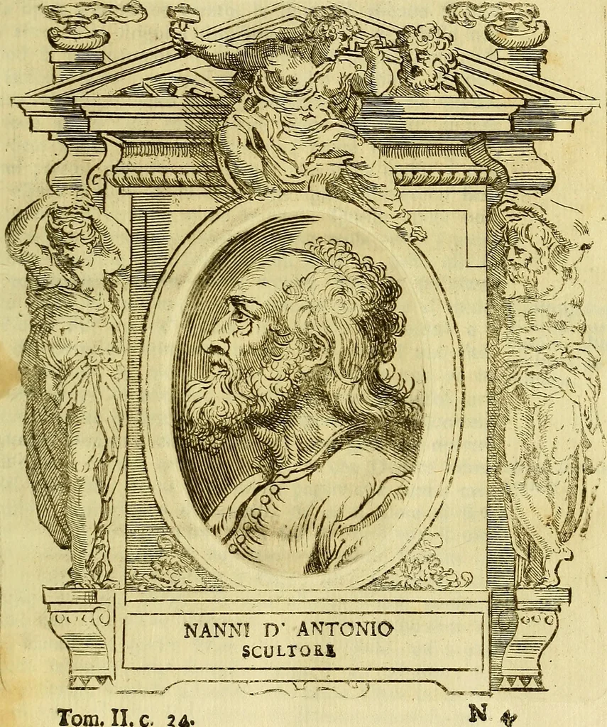 An illustration from Vite de più eccellenti pittori scultori ed architetti, 1767, leaf 46