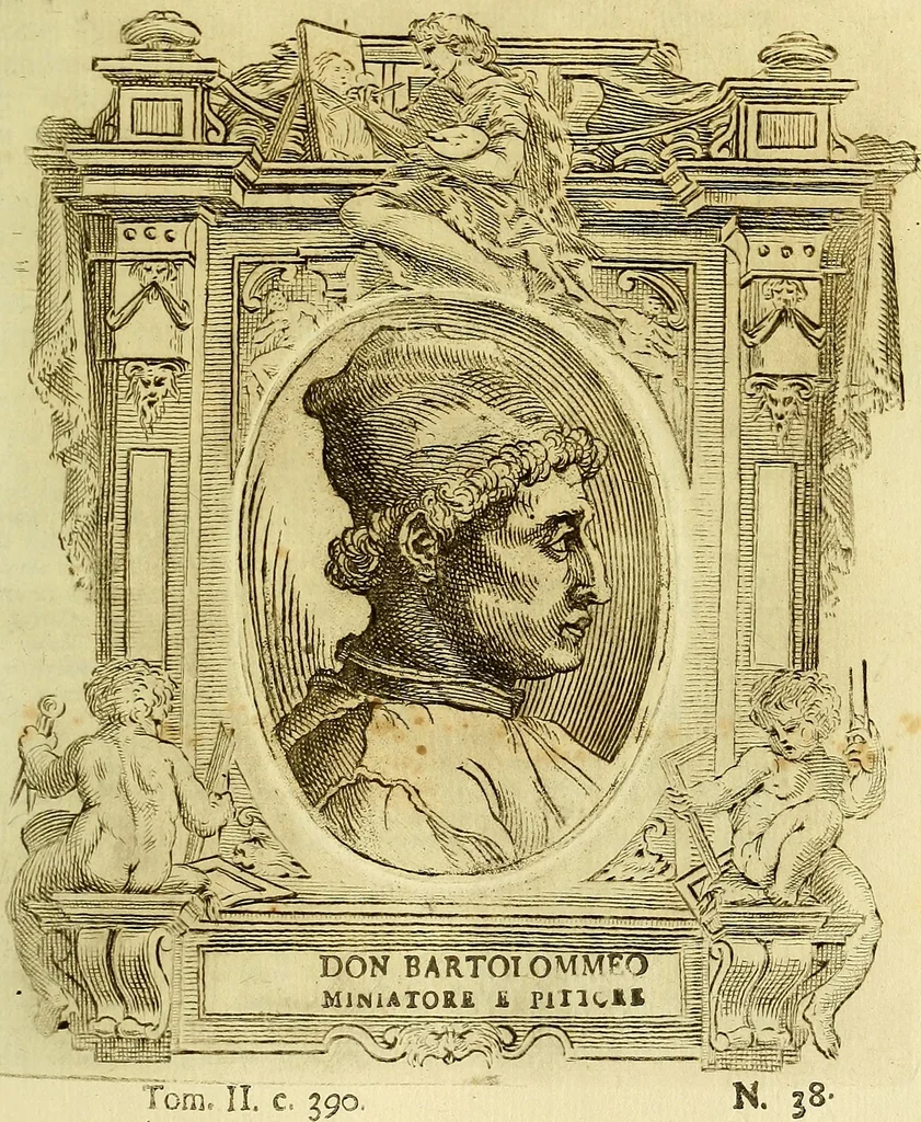 An illustration from Vite de più eccellenti pittori scultori ed architetti, 1767, leaf 470