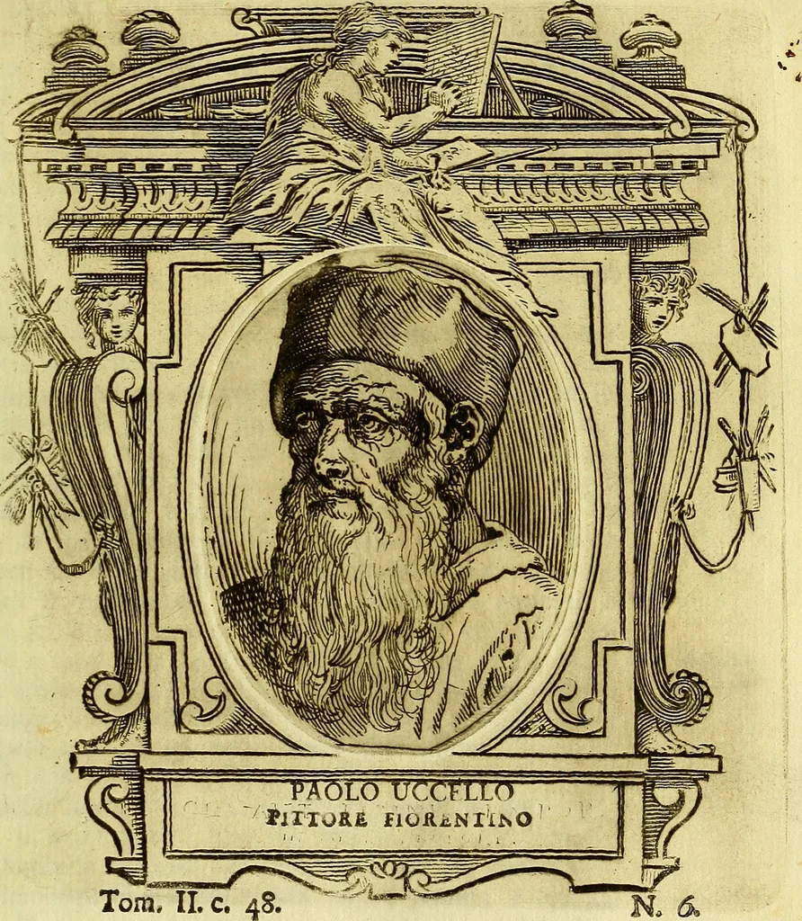 An illustration from Vite de più eccellenti pittori scultori ed architetti, 1767, leaf 64