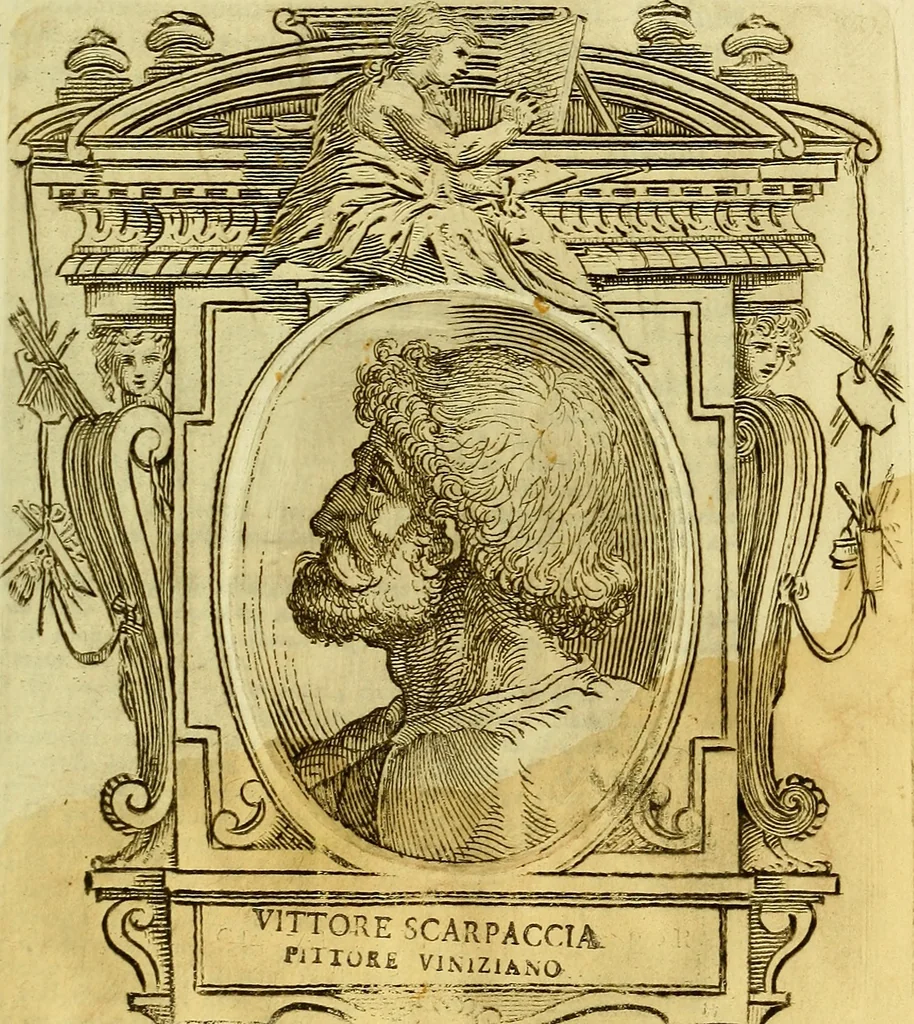 An illustration from Vite de più eccellenti pittori scultori ed architetti, 1767, leaf 644