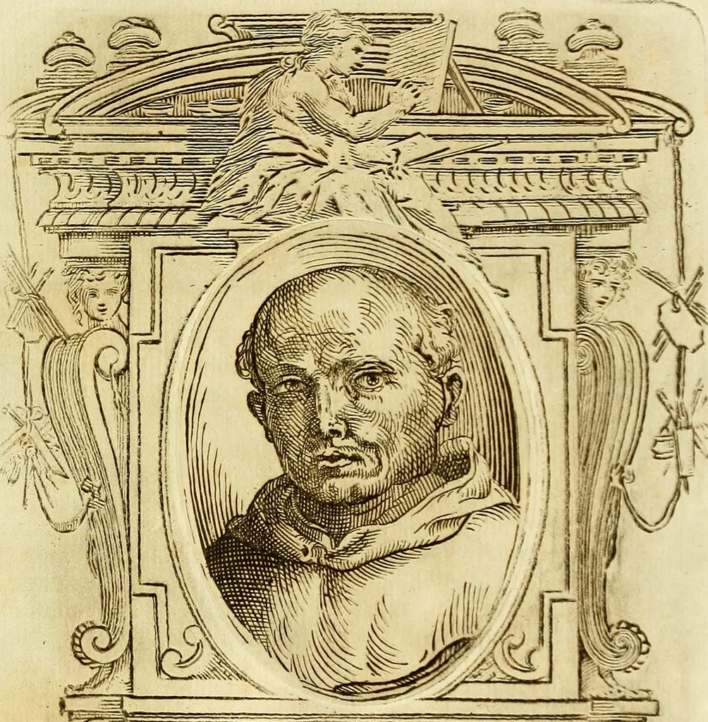 An illustration from Vite de più eccellenti pittori scultori ed architetti, 1767, leaf 122