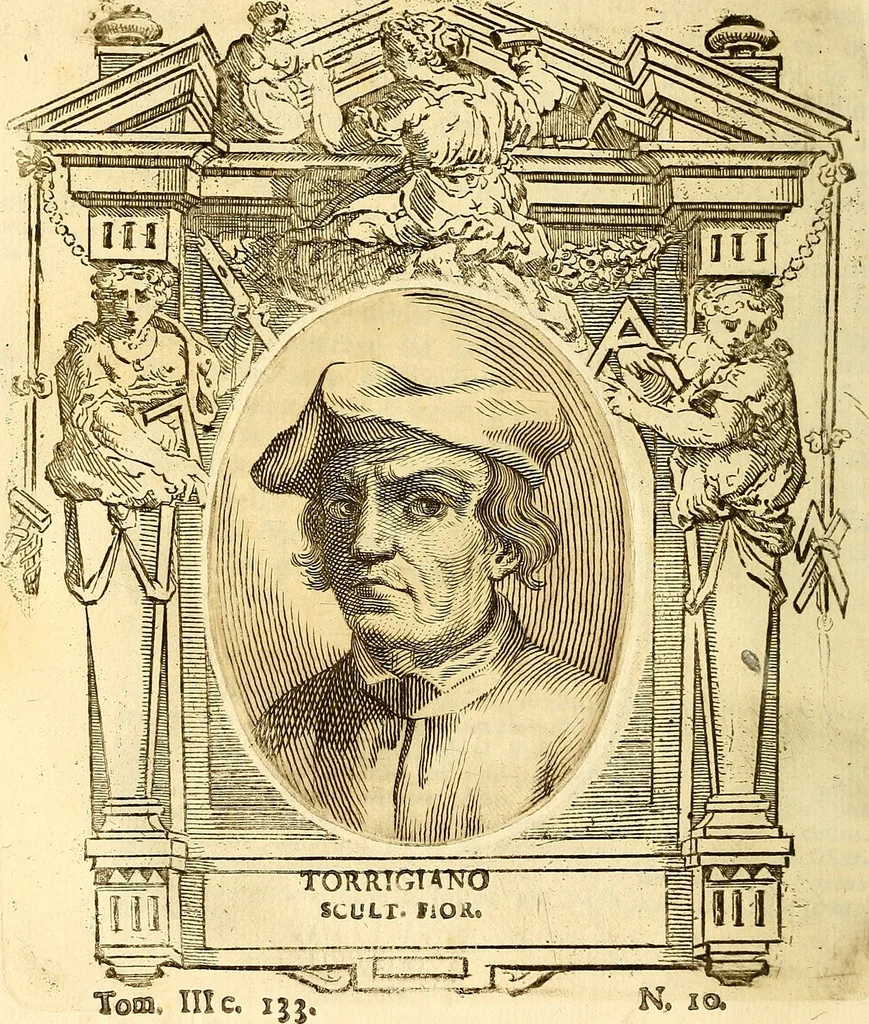 An illustration from Vite de più eccellenti pittori scultori ed architetti, 1767, leaf 159