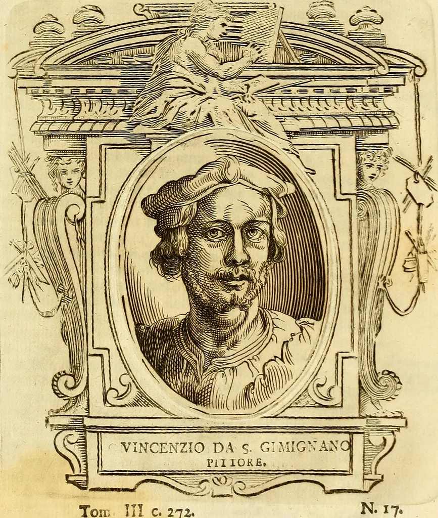 An illustration from Vite de più eccellenti pittori scultori ed architetti, 1767, leaf 312