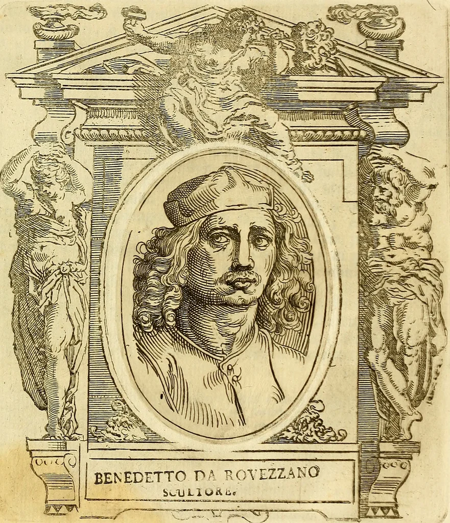 An illustration from Vite de più eccellenti pittori scultori ed architetti, 1767, leaf 338