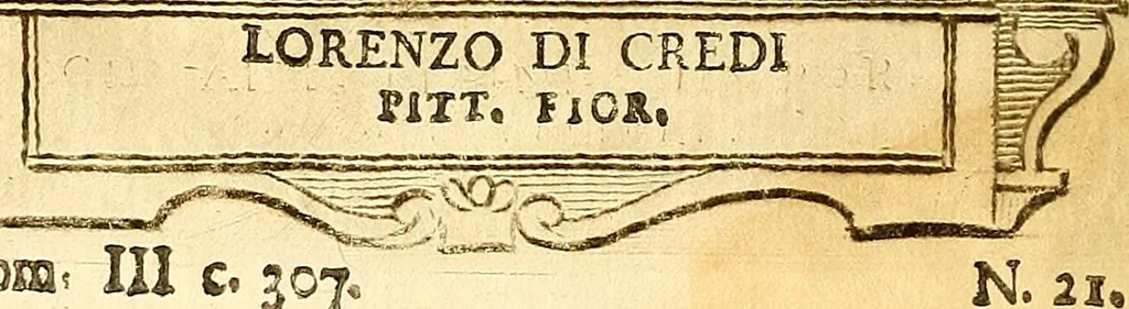 An illustration from Vite de più eccellenti pittori scultori ed architetti, 1767, leaf 355