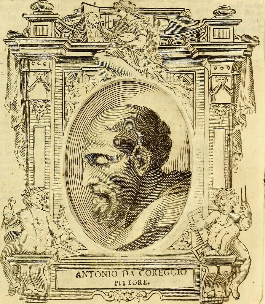 An illustration from Vite de più eccellenti pittori scultori ed architetti, 1767, leaf 70