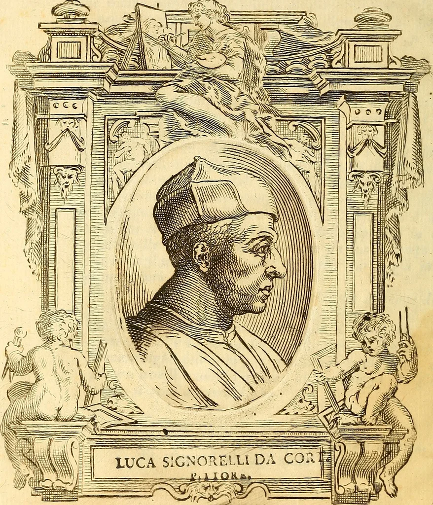 An illustration from Vite de più eccellenti pittori scultori ed architetti, 1767, leaf 9