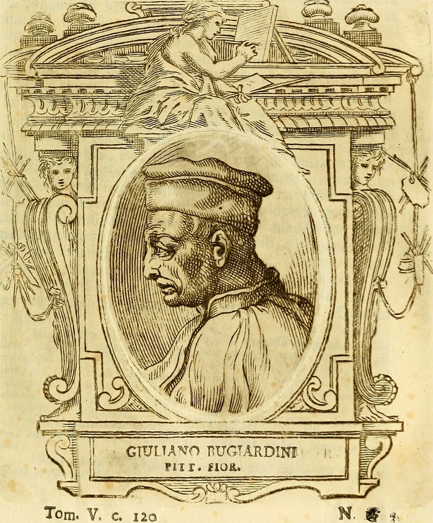 An illustration from Vite de più eccellenti pittori scultori ed architetti, 1767, leaf 132