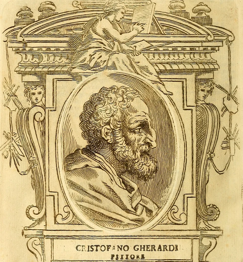 An illustration from Vite de più eccellenti pittori scultori ed architetti, 1767, leaf 143